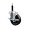Service Caster 4'' SS Phenolic Swivel 3/4'' Expanding Stem Caster with Brake SCC-SSEX20S414-PHS-TLB-34 - alternate 1